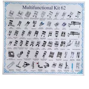 Juego de 62 Piezas de <span class=keywords><strong>Prensatelas</strong></span> para Máquina de Coser Brother y <span class=keywords><strong>Singer</strong></span>: Kit de Accesorios para Trenzado, Puntada Invisible, <span class=keywords><strong>Overlock</strong></span>, Cremallera, Rodillo y Regla - Product Image 1