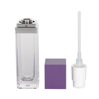 Mini bouteille de Mousse nettoyante pour cils, 40Ml, 50 Ml, 4 Oz, 150Ml, pompe à Mousse violette givrée, bouteille de shampoing pour cils