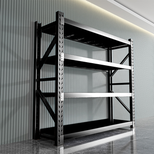 Étagères de stockage robustes de 300 kg à 1500 kg, étagères de stockage industrielles en acier à 4/5 niveaux avec étagères réglables - Product Image 4