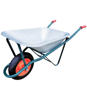 Carretilla de Construcción con Tanque Galvanizado, Carretilla Italiana para Jardín, Carriola con Tina en Lámina Zincada de 70 Litros - Product Image 3