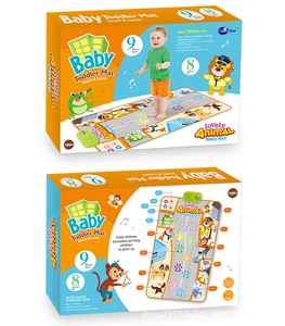 <span class=keywords><strong>Tapis</strong></span> <span class=keywords><strong>de</strong></span> piano aux sons d'animaux pour les tout-petits Couverture en coton <span class=keywords><strong>de</strong></span> 2cm d'épaisseur avec musique Touch Play and Dancing Features Cadeau pour garçons et filles - Product Image 2