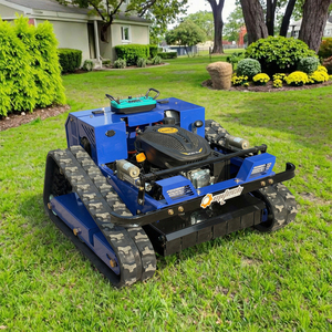 Manufacturer Direct Sales Cheap 500mm 20IN Tracked Gasoline <strong>Electric</strong> Start RC Robot Lawnmowers Slope Remote Control <strong>Lawn</strong> <strong>Mower</strong> - Product Image 1