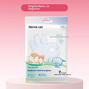 Lingettes jetables pour animaux de compagnie, tissu non tissé écologique, pas de bain nécessaire, nettoyage et désodorisation pour chats et chiens, 7 pièces - Product Image 2