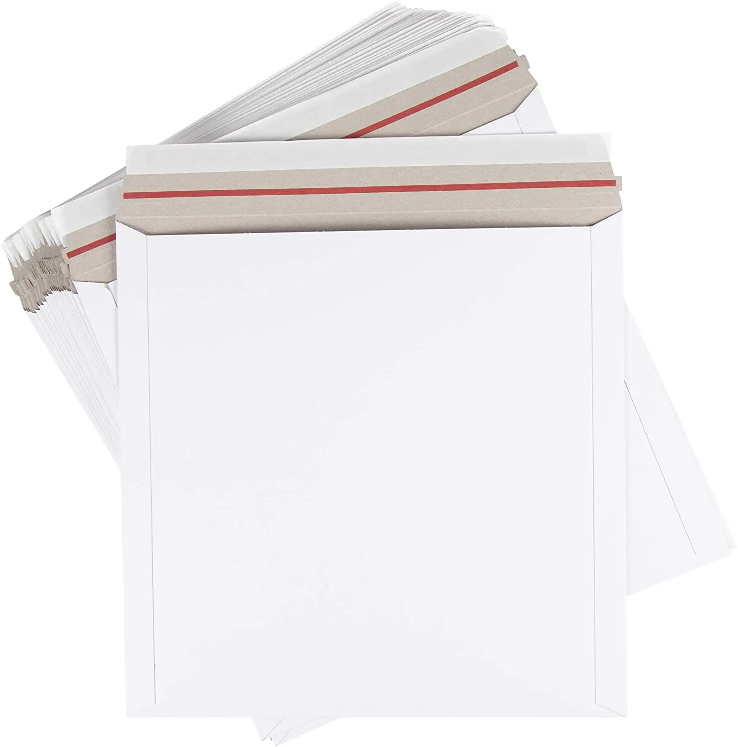 Enveloppes en carton dur Duplex de douceur épaisse faite sur commande ont imprimé l'enveloppe soutenue par carton gris avec l'auto-joint