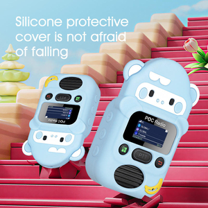 <span class=keywords><strong>Radio</strong></span> POC Mini 4G Personalizado M2 con Diseño de Dibujos Animados para Niños, con Funda Protectora de Silicona, Intercomunicador Inalámbrico de 5000 km, Walkie Talkie PTT para Niños - Product Image 1