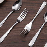 Couverts de mariage d'hôtel de restaurant de haute qualité Ensemble de vaisselle en acier inoxydable cuillère fourchette couteau en argent