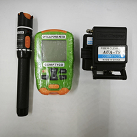 FTTH Kit Alat serat optik portabel, untuk memasang konektor cepat dan kabel Drop serat optik dengan pengukur daya optik