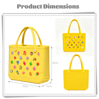 Bolso Tote de Malla Ligero Personalizado para Verano, Estilo Casual, con Bloques de Color, Tipo Cubo Abierto, Gran Capacidad, Doble Correa para Hombro y Gancho para Cochecito