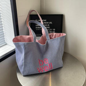 Sac à main en toile tendance pour femme avec poches cachées et longue poignée, sac de voyage, sac de shopping imprimé - Product Image 5