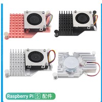 Ventilador de Aluminio Ajustable con Control PWM para Raspberry Pi 5 Turbo Fan