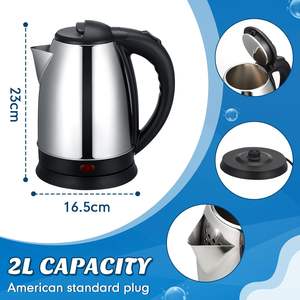 1.8L 220 V Stainless Steel Outer Cover Cordless Water Boiler Portable Electric Tea <b>Kettle</b> - Product Image 2