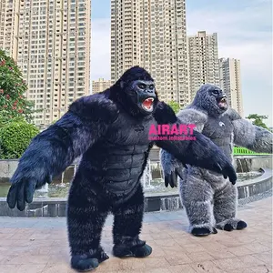 Costumi della mascotte costume da gorilla gonfiabile di dimensioni personalizzate per adulti