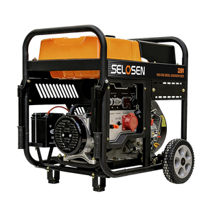 SELOSEN ポータブル強力発電機モーター 3kW 5kW 6kw 7kw 8kw パワーディーゼル発電機 6KW ディーゼル発電機 12.5L大型タンク付き - Product Image 1