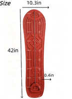 Tabla de Deslizamiento para Nieve Resistente y Gruesa, Superficie Antideslizante Texturizada con Cuerda de Tracción, Trineo Individual para Niños para Jugar en la Nieve de la Montaña