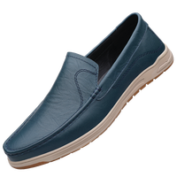 Chaussures mocassins à enfiler pour hommes, tailles 38-44, couleurs noir, gris, bleu, style décontracté et confortable, chaussures de conduite pour hommes