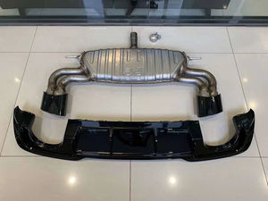 Nouveau kit d'amélioration d'échappement arrière Audi A3 14-20 <span class=keywords><strong>S3</strong></span> modifié RS3 avec embouts de sortie à quatre sorties à clipser (OLIVER) - Product Image 3