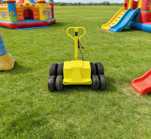 เครื่องม卷พิมพ์ลาย EASYFUN สำหรับรถพ่วงบรรทุกสินค้า แบบใช้มือหมุน พร้อมรางยางร้อน 4 ล้อ สำหรับ<span class=keywords><strong>บ้าน</strong></span>ลมและสินค้าเป่าลม - Product Image 1