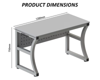 Bureau et chaise d'école philippins avec structure métallique, tables et chaises modernes pour enseignants, bureaux, salles de classe et salles de réunion