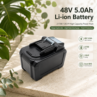 Grosir Langsung Pabrik Baterai Li-ion 48V 5Ah 5000mAh 21700 Paket Baterai Alat Tenaga Tanpa Kabel Isi Ulang dengan Indikator LED