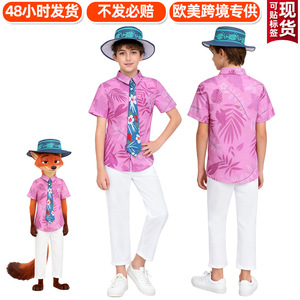 Zootopia Cosplay Judy Costume Nick Wilde Outfit Childrens Performance Costume 8-13 Years Polyester Winter 2025 - Product Image 4