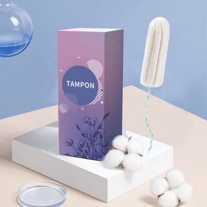 Imballaggio personalizzabile cotone sanitario Logo personalizzato pulito etichetta privata tampone usa e getta prezzi per le donne - Product Image 3