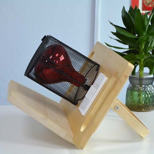 Lámpara de Infrarrojos Lejanos Personalizada de 250W para Sauna, Panel de Cedro Rojo, Diseño Moderno, Rejilla de Malla Negra, Bajo EMF, Control por Botones, Fácil Transporte - Product Image 2