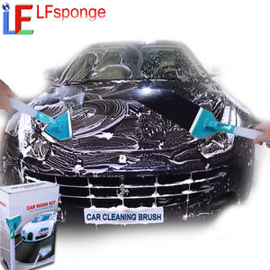 Nouvelles inventions Kit de dépoussiérage de lavage de voiture avec grattoir Outil de nettoyage de pare-brise Auto Intérieur Extérieur éponge magique outil de lavage - Product Image 1