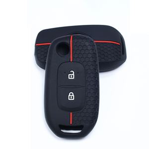 เคสซิลิโคนลายรังผึ้งสีดำสีแดงสำหรับตกแต่งกุญแจรถ2ปุ่ม2008-2021 - Product Image 3