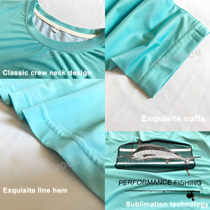Camisa de Pesca Unisex para Adultos, Personalizable con Logotipo, Transpirable, de Manga Larga, Secado Rápido, Protección UV UPF50, Duradera, 100% Poliéster - Product Image 2