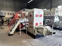 Machine à briques en argile rouge haute efficacité, extrudeuse sous vide entièrement automatique, ligne de production avec moteur PLC et boîte de vitesses, directement de l'usine