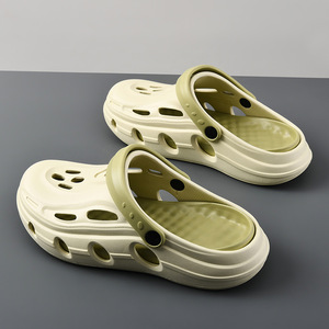 Sandales d'été pour hommes, semelles épaisses, perforées, en EVA, antidérapantes, respirantes, chaussures de plage - Product Image 2