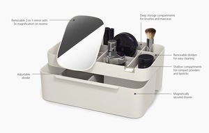 Colorful Medium 2024 Eco-Friendly Modern Desktop Cosmetic Plastic <b>Storage</b> <b>Box</b> <b>Drawer</b> Injection-Molded Rectangle 28.5x17.5x12.5cm - Product Image 3