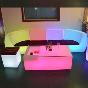 ไนท์คลับเฟอร์นิเจอร์<span class=keywords><strong>ร้าน</strong></span>กาแฟบาร์เลานจ์แสงโซฟา Led โซฟาตัด - Product Image 6