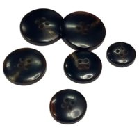 Boutons à bascule en corne de buffle naturelle brun moyen, boucle vintage en corne pour manteau en laine, boutons de vêtement personnalisés avec logo