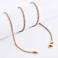 Chaîne en acier inoxydable 316L, chaîne de blé, non décolorante, plaquée or 18K 14K, bijoux tendance, chaîne pour colliers, cadeau