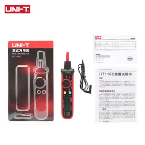 UNI-T มัลติมิเตอร์แบบดิจิตอลอัตโนมัติชนิดปากกา 600V DC/AC โวลต์มิเตอร์ True RMS เครื่องวัดความถี่ UT118C ความจุและความต้านทานสำหรับ 1 ชิ้น - Product Image 6