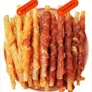 כלב הסיטונאי חטיפים בשר טהור זהב אחזור אימון פרס עוף ברווז רצועות בשר עוף ברווז מזון לחיות מחמד - Product Image 2