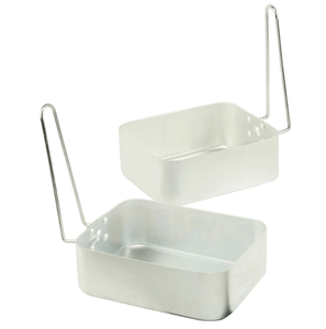 Juego de 2 piezas de recipientes de aluminio apilables para camping, pesca y construcción, antirrobo, con asa - Product Image 1