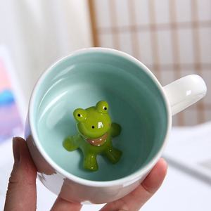 Tazza in Ceramica 3D con Design Animale, Coperchio e Cucchiaio, Grande Capacità per Bevande Salutari - Per Bambini e Ufficio - Product Image 6