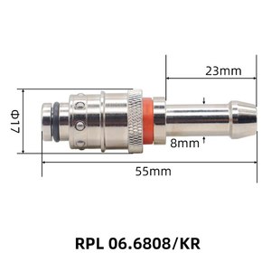 Usine en gros RPL08 6812/KB <span class=keywords><strong>Staubli</strong></span> composants de connecteur rapide haute pression <span class=keywords><strong>raccord</strong></span> de tuyau <span class=keywords><strong>raccord</strong></span> poussoir - Product Image 5