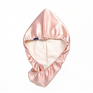 Wholesale High-quality Luxury Silk Satin Hair Towels Microfiber: Absorbent and Quick-drying Hair Cap Towel - Product Image 1