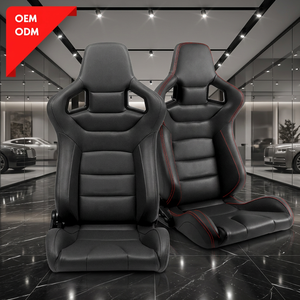 Sièges de voiture sport en cuir PU EURO les plus populaires, conçus sur mesure (OEM/ODM), offrant une expérience immersive et confortable. - Product Image 1