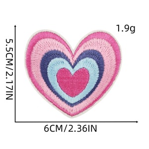 Vêtements à la mode chapeau patchs fer Disco balle lait oeil lèvre coeur fille broderie patchs fer sur pour sac robe bricolage - Product Image 3