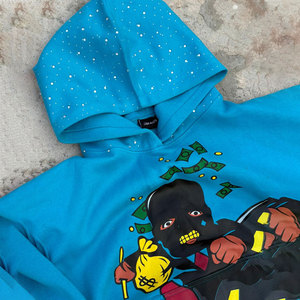 Sudadera con Capucha Personalizada para Hombre, Estilo Urbano, Ligera, de Poliéster/Algodón, Transpirable, de Secado Rápido, con Logotipo Personalizado en la Parte Delantera - Product Image 5