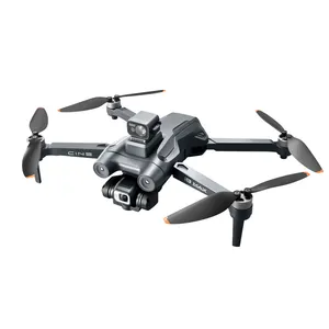 Drone i8 MAX RC kamera 4K, pesawat nirawak tanpa sikat jarak jauh 360Km 5G Wifi FPV pencegah hambatan 25 menit penerbangan 1.5Km