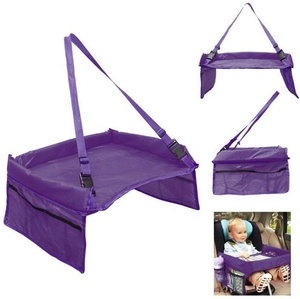 Plateau de <span class=keywords><strong>voyage</strong></span> étanche pour siège de <span class=keywords><strong>voiture</strong></span> <span class=keywords><strong>Organisateur</strong></span> de table de jeu de sécurité avec porte-gobelet Stockage de collations et de jouets pour bébés enfants pour poussettes - Product Image 3