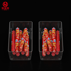 Organizador de Plástico Elegante para Estantes de <span class=keywords><strong>Supermercado</strong></span>, Bandeja de Plástico Pequeña para Snacks con Área para Etiquetas para Tiendas de Conveniencia - Product Image 3