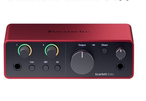 Interface Audio <span class=keywords><strong>Focusrite</strong></span> Scarlett SOLO4 (4e Gén.) USB Enregistrement Guitare Casque Amplificateur <span class=keywords><strong>Externe</strong></span> Préampli Micro <span class=keywords><strong>Carte</strong></span> <span class=keywords><strong>Son</strong></span> - Product Image 3