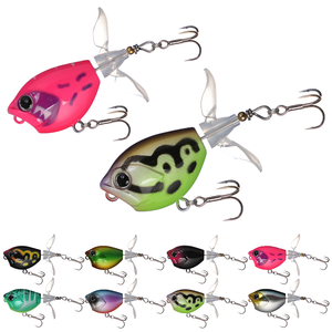 เหยื่อปลอม SNEDA Propeller Popper Topwater Lure 5 กรัม/10 กรัม แบบตีไกล ผสมผสานการกระพือและการสั่นสะเทือน สำหรับ<span class=keywords><strong>ปลา</strong></span>แบส <span class=keywords><strong>ปลา</strong></span>ไพค์ และสัตว์น้ำผิวน้ำ - Product Image 1