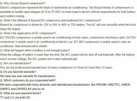 Pièces automobiles Compresseur électrique AC 12/24v pour véhicules à énergie cellulaire Kit de climatisation